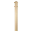 Staircase Square Modern Box Newel Post 4191