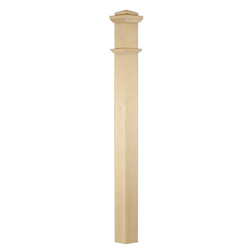 Staircase Square Modern Box Newel Post 4191