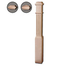 Modern 4891 Fluted Square Wood Box Newel Post