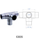 E2035 4-Way Corner Fitting 