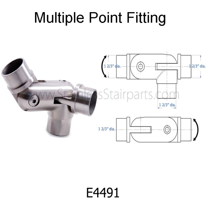 E4491 Multiple Joint Pivotable Fitting 