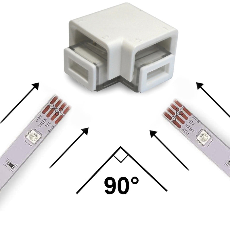 Stainless Steel Railing ELED0009 LED Strip Light 90° Connector