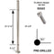 E0042-C4  Pre-Drilled 4 Holes/End Stainless Steel Newel Post