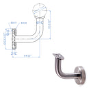 E022/S Stainless Steel Wall Rail Bracket