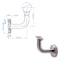 E022/S Stainless Steel Wall Rail Bracket