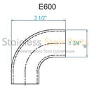 E600 Curved Elbow