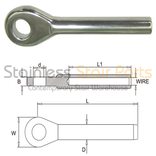 Stainless Steel Railing Cable Terminal