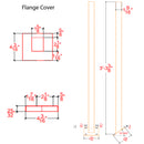 E0032/37/K Angled Rake Square Newel Post