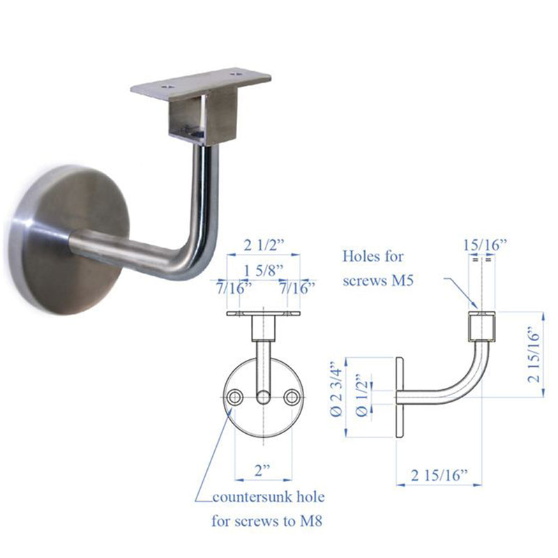 E1530100 Wall Rail Bracket Support