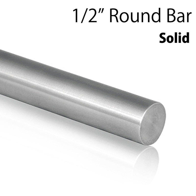 Stainless Steel 1/2" Solid Round Bar E005