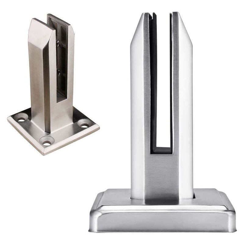 Modern Stainless Steel Floor Mount Square Glass Spigot