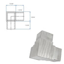 E4723 3-Way Corner Fitting for Stainless Steel Square Railing