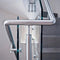 Modern Floor Mount Stainless Steel Newel Post